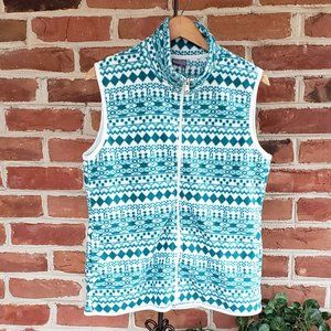 🏡DV  New Laura Scott Fleece Green Vest M